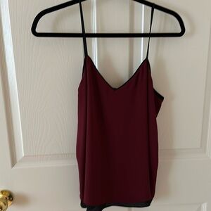 Cute two tone chiffon tank
